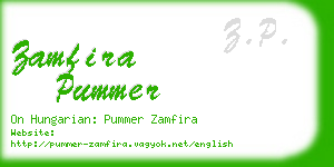 zamfira pummer business card
